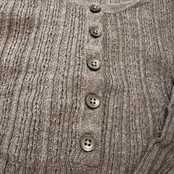 Moda International Mauve/Deep Purple Sweater - Size Small - Picture 3 of 5